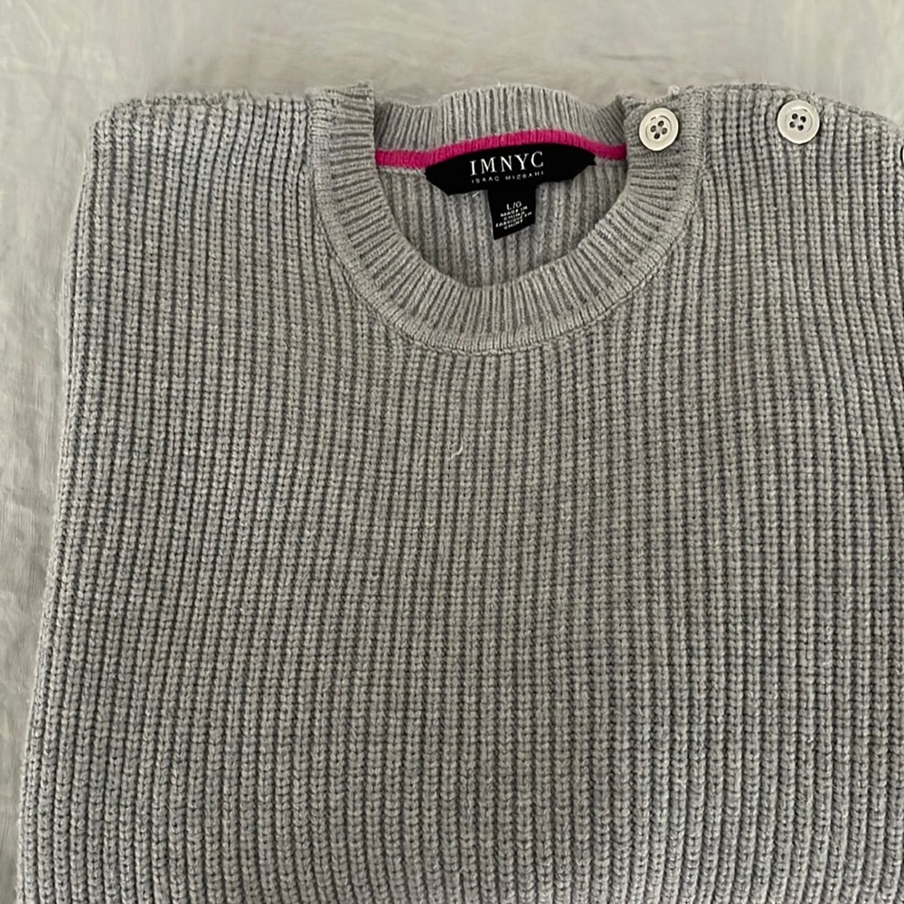 Grey Isaac Mizrahi sweater